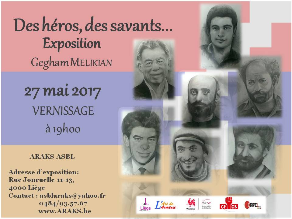 Affiche. Araks. Soirée « Souffle du paradis » et exposition « Des héros , des savants... » 02  2017-05-27